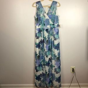 NEW Anne Klein Floral Maxi Dress 10